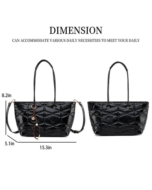 Mkf Collection - J'omor Black Karen Tote Bag