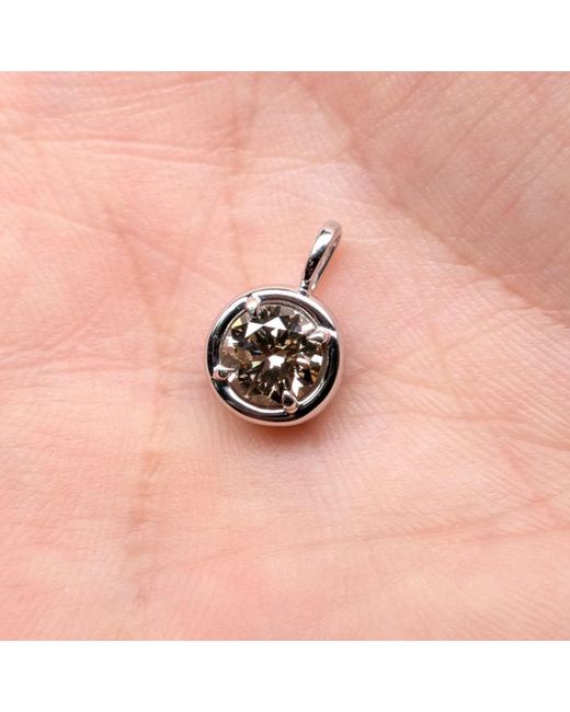 Rahul's Jewels White 1.05 Carat Genuine Diamond Round Solstice Pendant