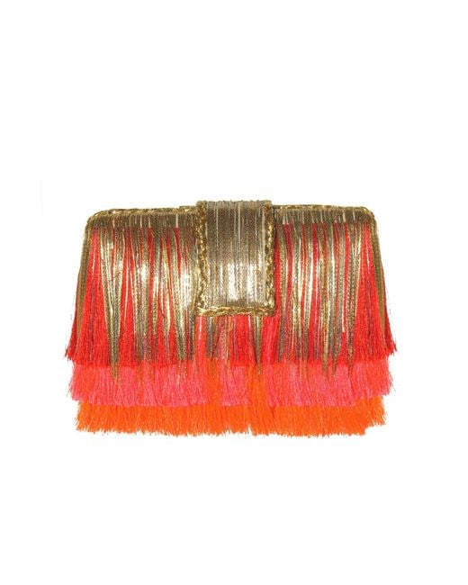 Simitri Multicolor Mimosa Ombre Clutch