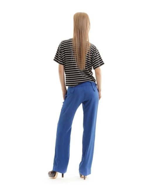 Conquista Black Loose Fit Stripe Top