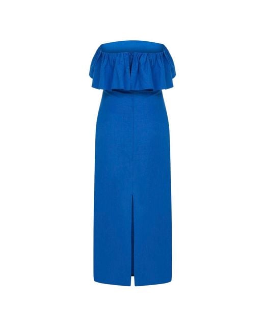 Thisisu Collection Blue Seashell Midi Dress