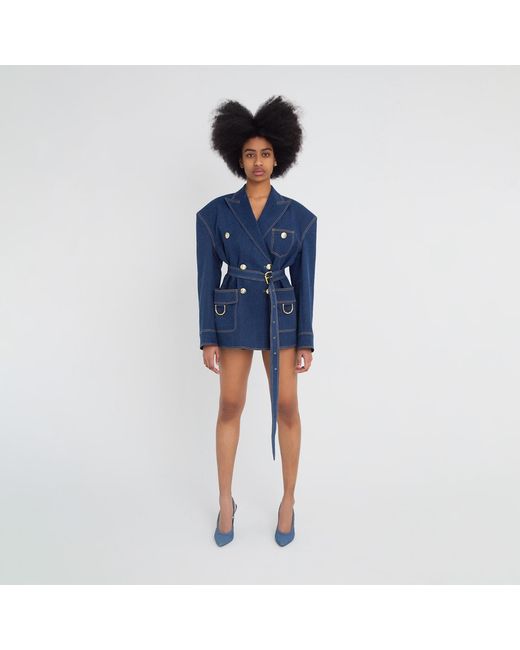 Maui X Lolita Blue Deva Denim Box Blazer