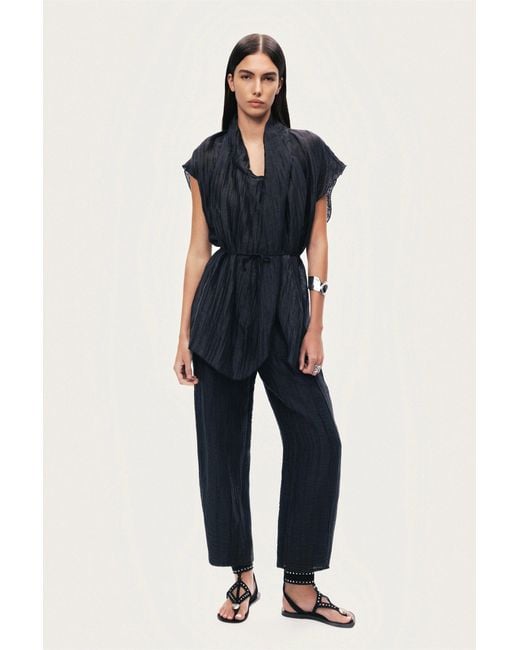 Nocturne Black Belted Vest