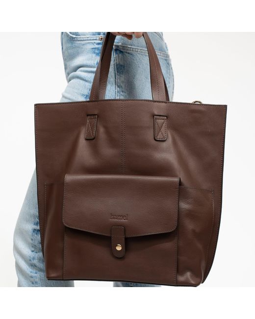 Hamel Atelier Brown Goya Leather Crossbody Bag