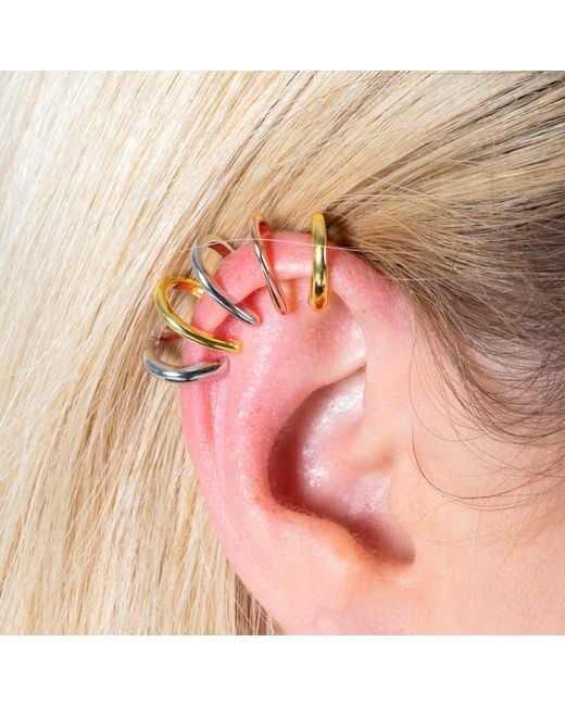 Lucy Quartermaine Metallic Waterfall High Ear Multi Colour Cuff