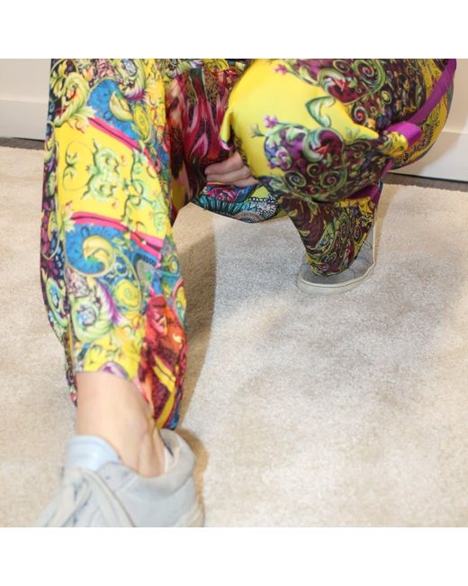 Boutique Kaotique Yellow Funky Flowy Pants