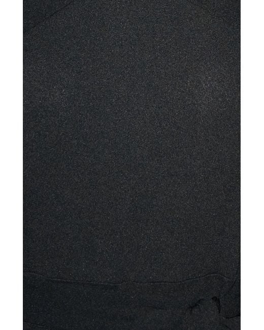 Yumi' Black Cross Over Halter Neck Jumpsuit