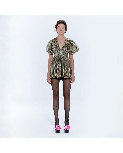 Nur Karaata Green Eden Mini Dress