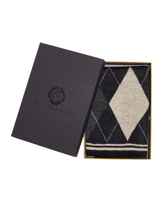 Mohair&Angora Black Mohair Foulard Troia