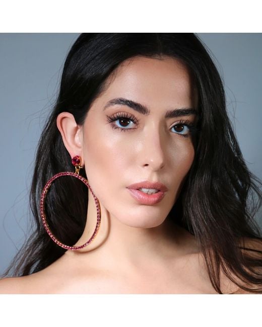 Vicki Sarge Black The Jumbo Hoop Earrings