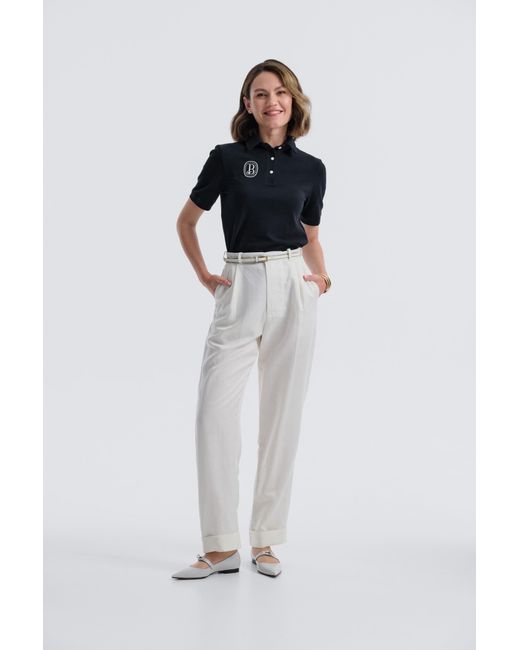 Baltér White Heathrow Club Tailored Pants