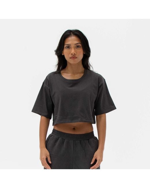 Storm Black Easy Crop Top Shadow