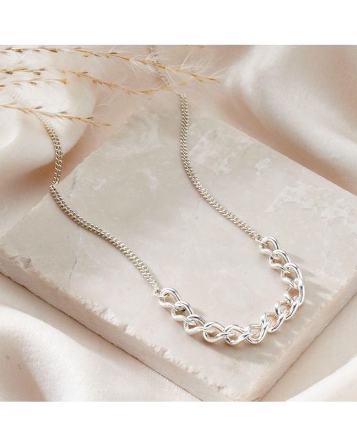 Posh Totty Designs Metallic Double Chain Necklace