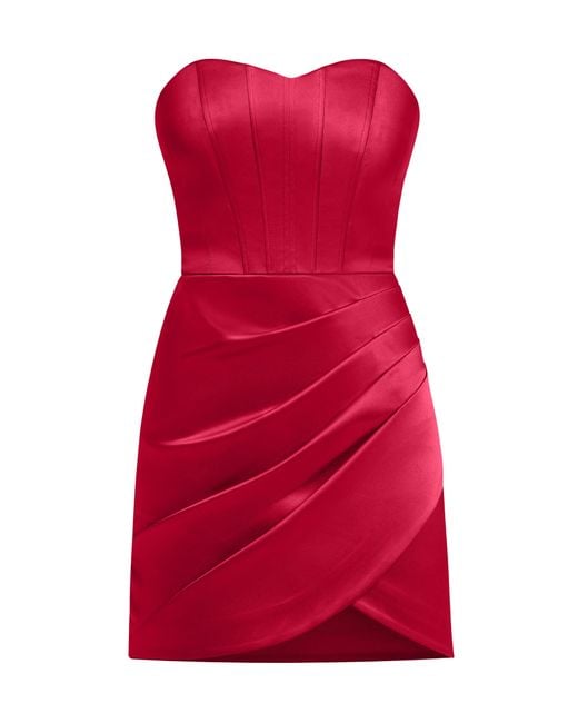 Tia Dorraine Red A Touch Of Glamour Mini Dress