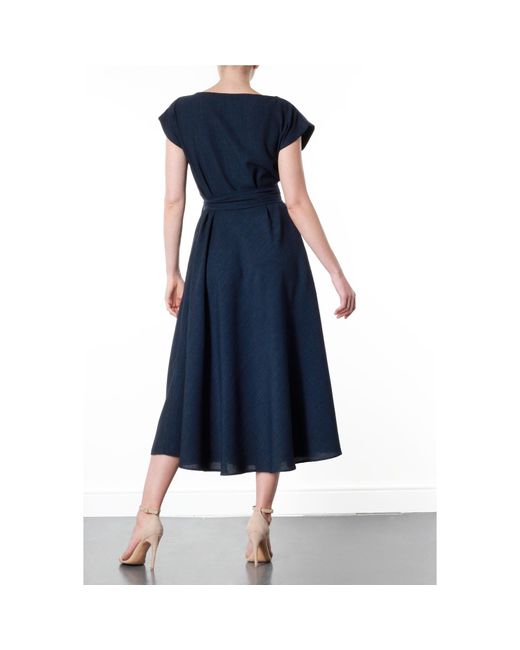 Meem Label Blue Stine Midi Dress