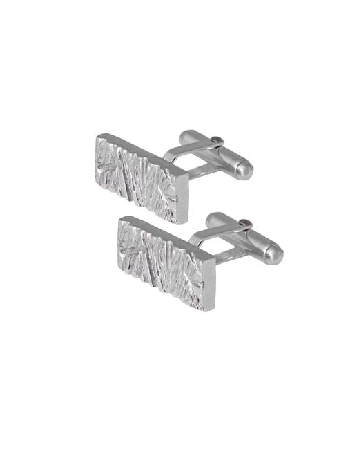 Edge Only Metallic Rugged Cufflinks Sterling for men