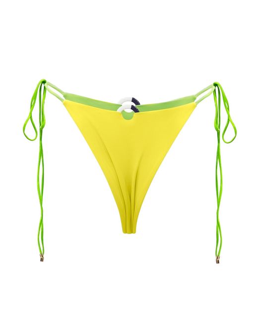 Animal Yellow Tropikal Bikini Bottom