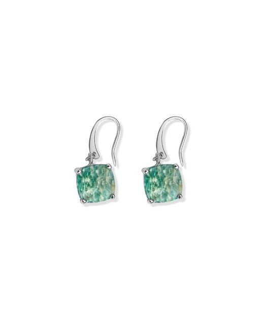 FV Jewellery Green La Stele Amazonite Dome Earrings