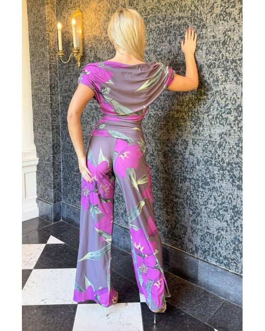 Atom Label Purple Carbon Jumpsuit