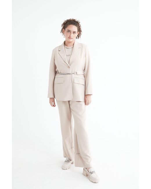 SECTION 101 Natural Neutrals Lainey Blazer- Tan
