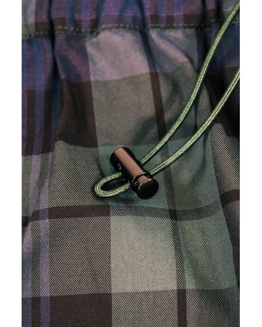 Éclectique Blue Plaid Shorts for men