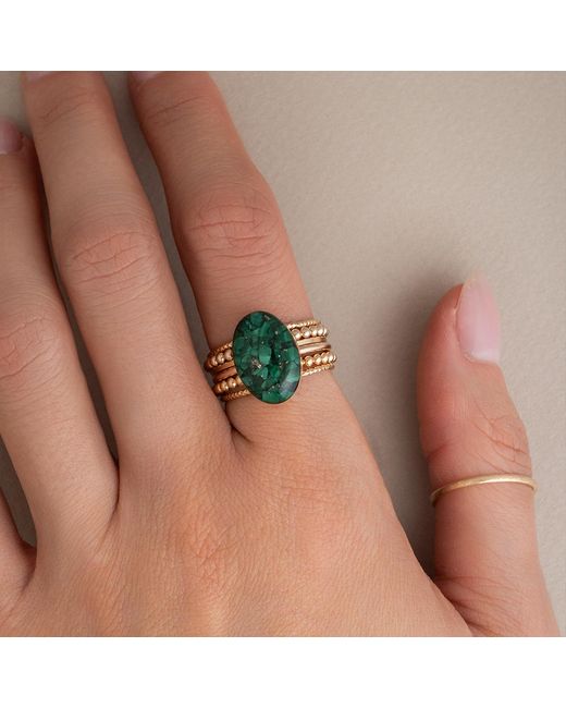 Kate Koel Metallic Stackable Ring Set