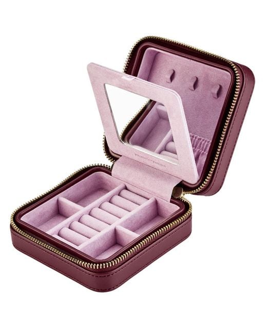 Wolf Red Liberty Small Travel Jewellery Zip Case