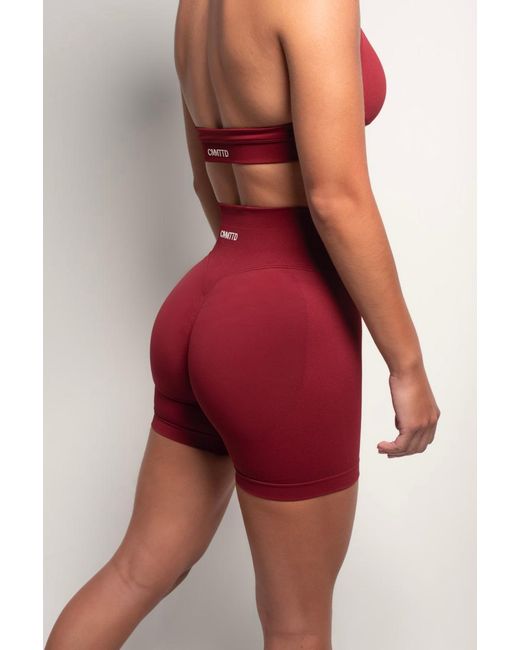 Cmmttd Red Seamless Sculpt Short