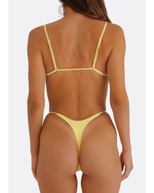 Minimale Animale Yellow Mirage Bikini Top