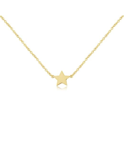 Auree Jewellery Metallic Yellow Gold Plated Soho Star Necklace