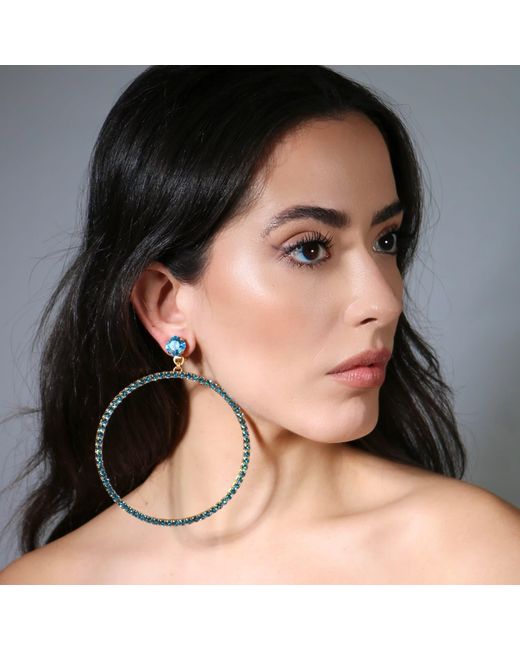 Vicki Sarge Black The Jumbo Hoop Earrings