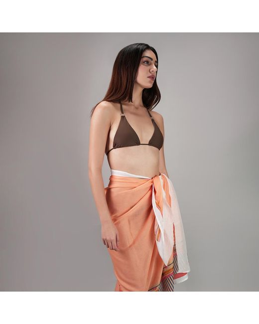 DHARA SHETH DUBAI Pink Peach Blossom Resort Sarong