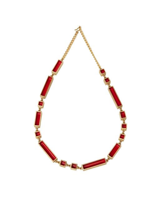 Zeworks Red Ava Sand Necklace