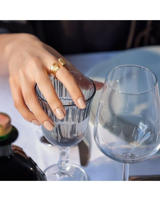 1610Istanbul Metallic Orient Texture Ring