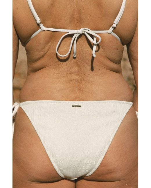 Aqva Swimwear White Neutrals Nude Tortuga Bikini Bottom