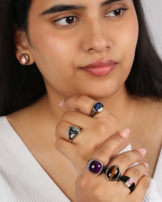 The Jewelz Purple Royal Eclipse' African Amethyst Ring
