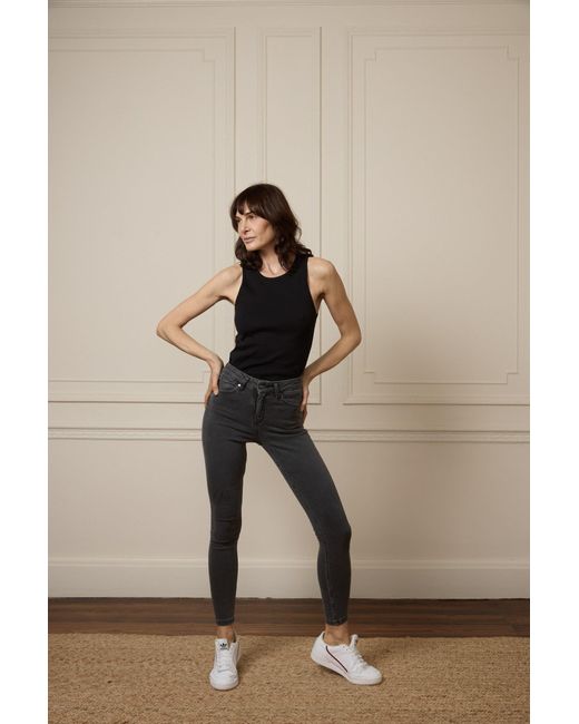 Donna Ida Blue Rizzo The High Top Ankle Skinny