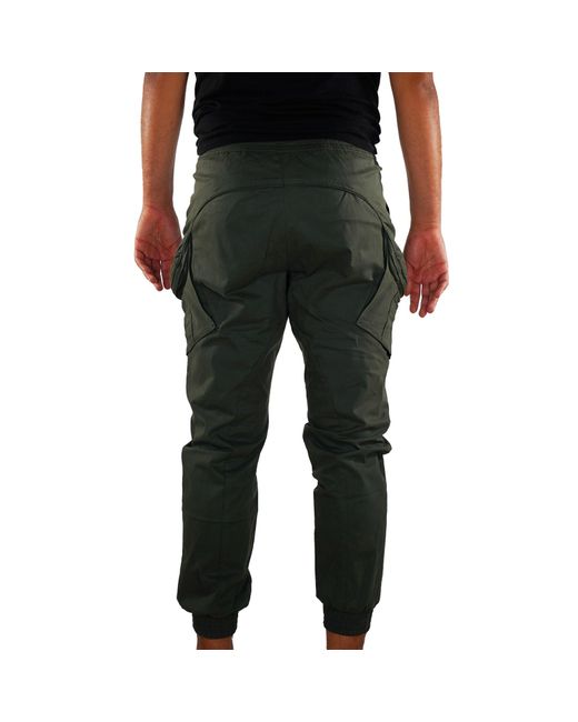 Smart and Joy Green Cargo Trousers Tightened for men
