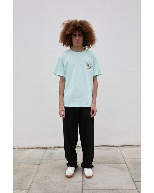 Sour Figs Blue Flying Dove Print T-Shirt