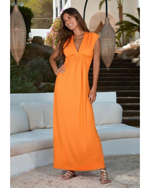 Chic by Lirette Orange Kimono Dress Natural