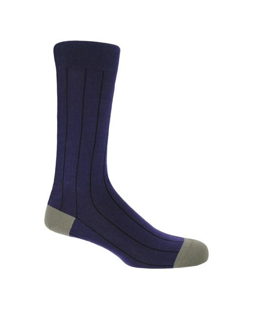 Peper Harow - Made in England Blue Groomsmen's Socks Bundle for men