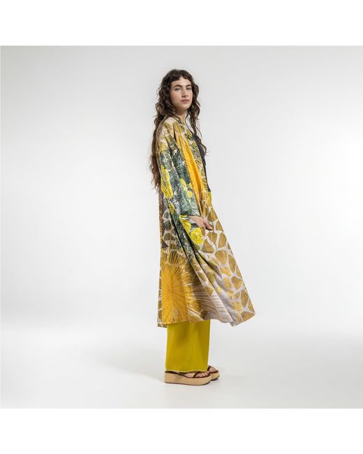 ARTISTA Yellow Fennel Maxi Kimono