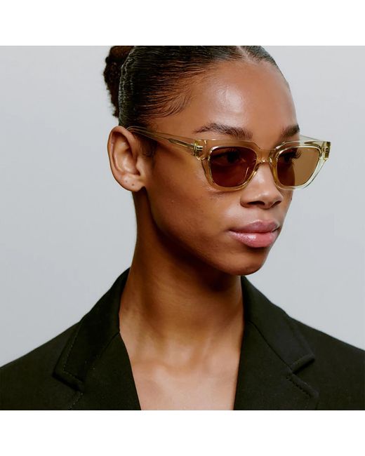 A.Kjærbede Natural Kaws Sunglasses Ecru Transparent