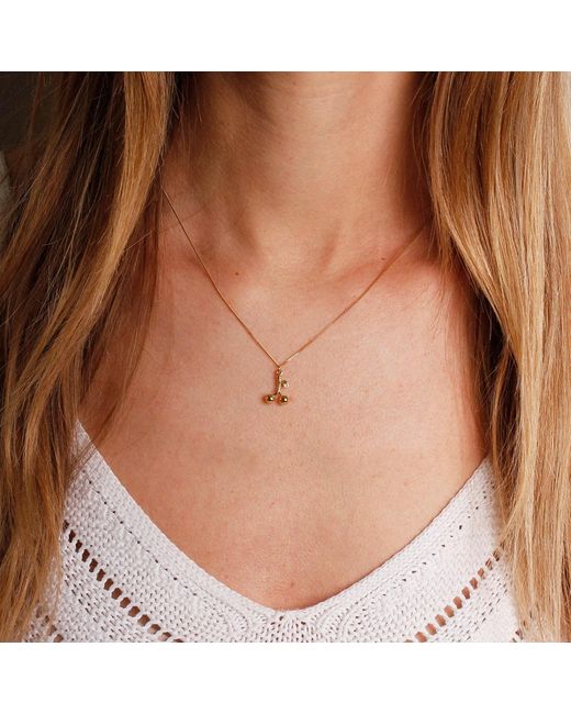 Lee Renee Metallic Cherry Necklace –