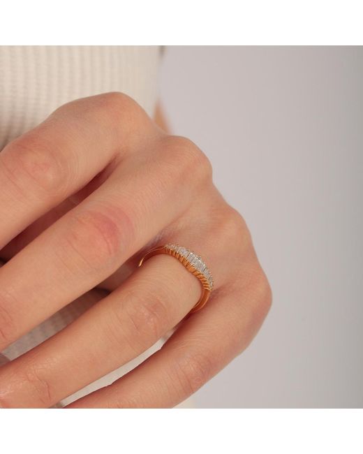 Esterah Metallic Radiant Baguette Ring