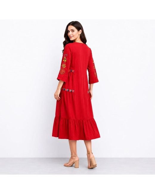 Zasta Studio Red Summer Thread Edition Dress Two