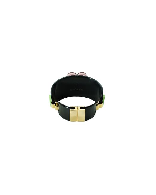 Gissa Bicalho Black Handmade Acrylic Bracelet Scarab