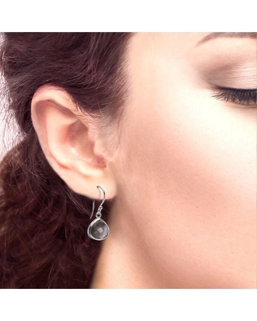 The Jewellery Store London Blue Pear-Shaped Labradorite Earrings