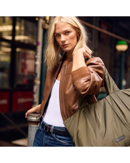 Tyvy New York Green The Aviator Medium Tote