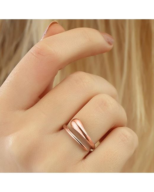 Spero London White Signature Sterling Stacking Snake Ring